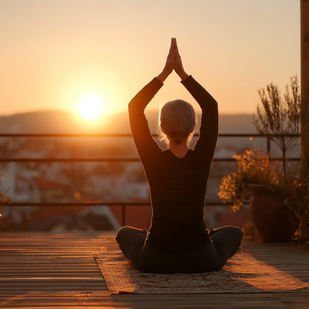 Практика йоги у спокійній атмосфері